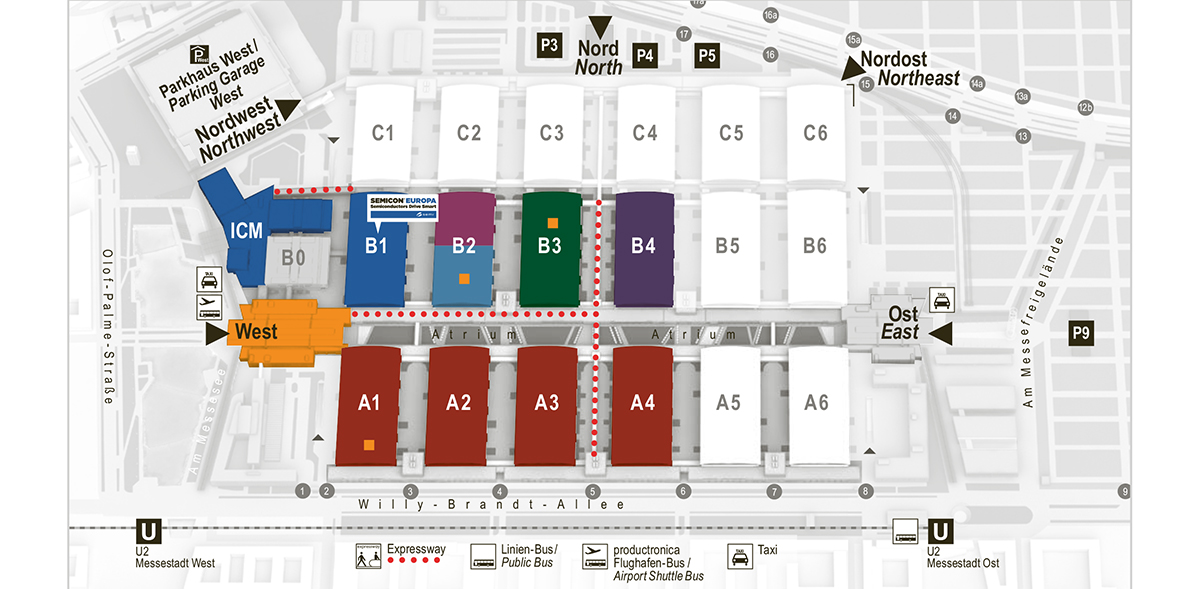 Map of the exhibition ground